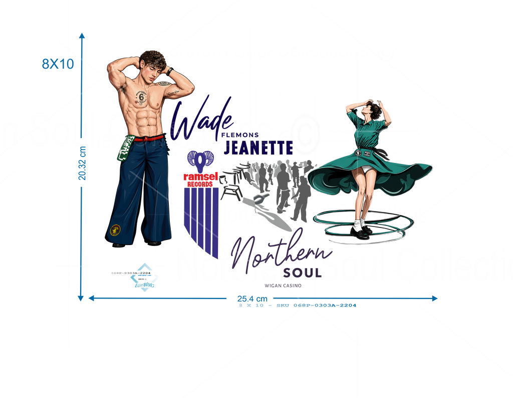 Northern Soul Print - SKU 0303 - Deep in Thought + Spinning Girl -