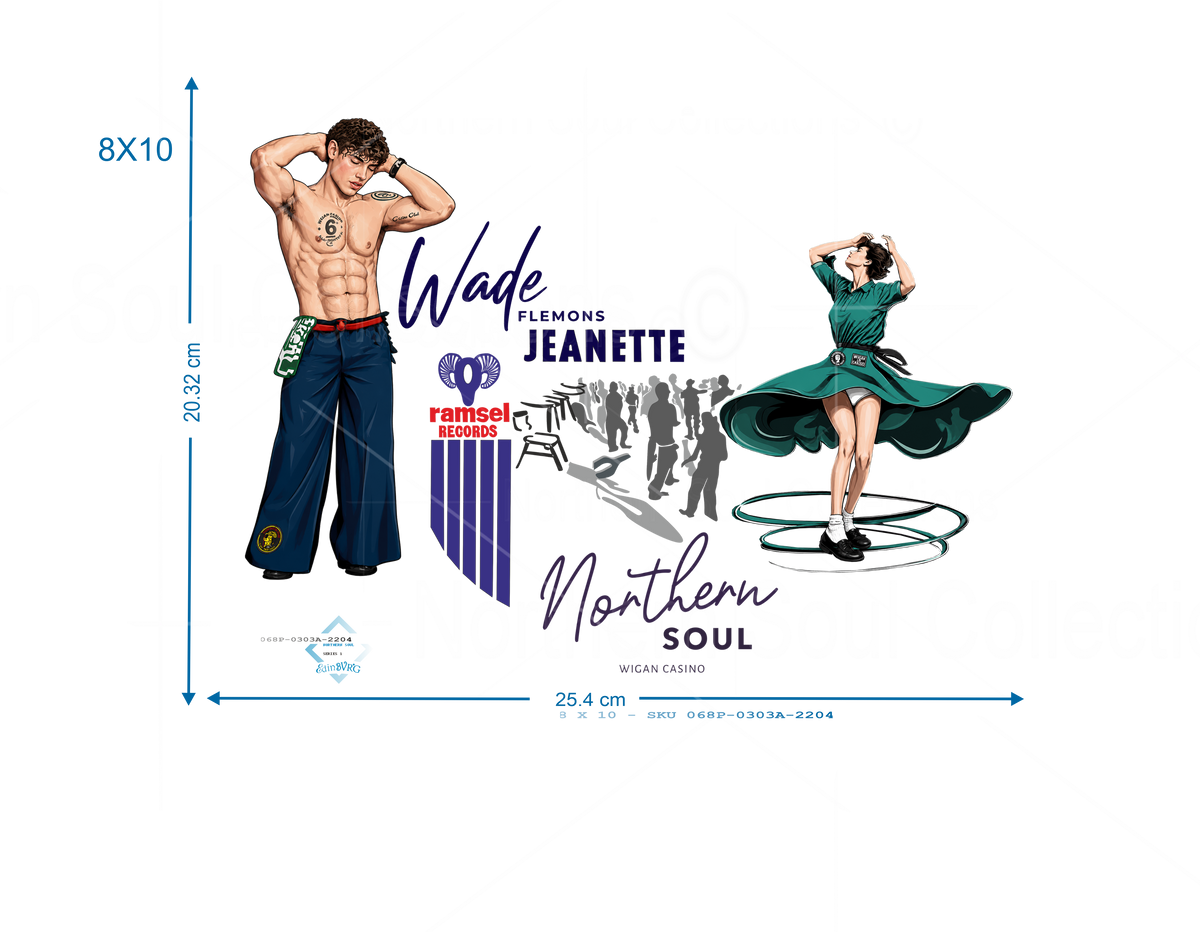 Northern Soul Print - SKU 0303 - Deep in Thought + Spinning Girl -