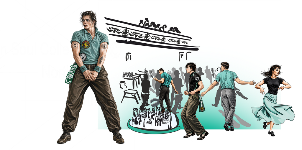 T-Shirt - SKU TS0103 - Green Dance Floor- Casino Club