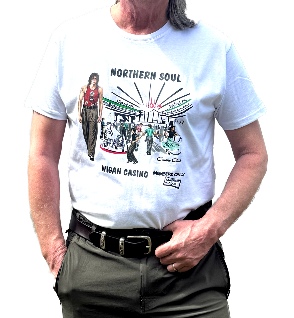 T-Shirt - SKU TS1201 - Wet Boy - Wigan Casino Dance Floor