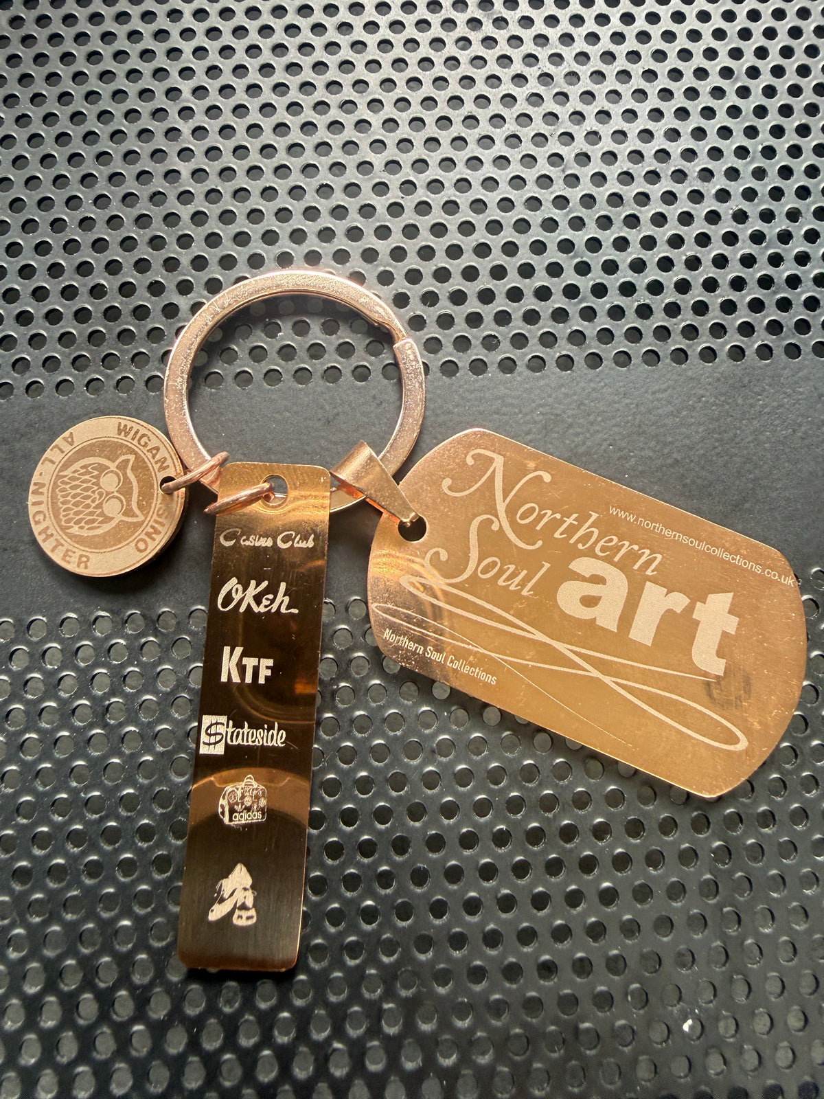 Keyring - SKU TS0075 - Stainless Steel - Bronze 3 set Walk-in!