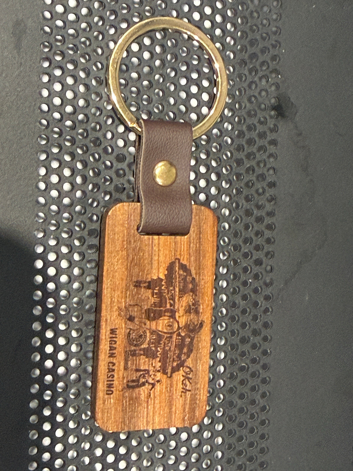 Keyring - SKU TS0154 - Wooden - Keyring Northern Soul!