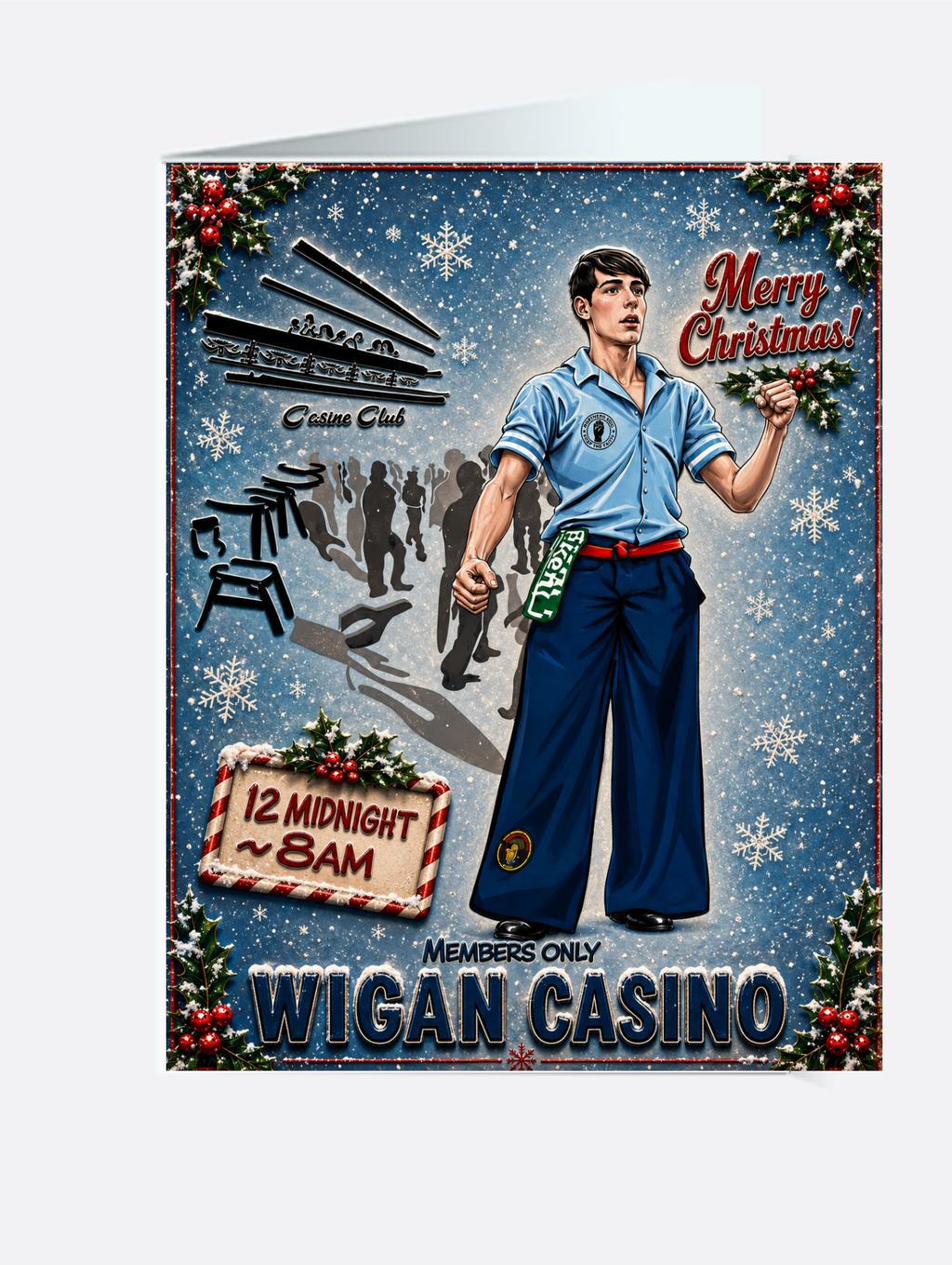 Card - SKU GC0724X - Towel Boy - Christmas