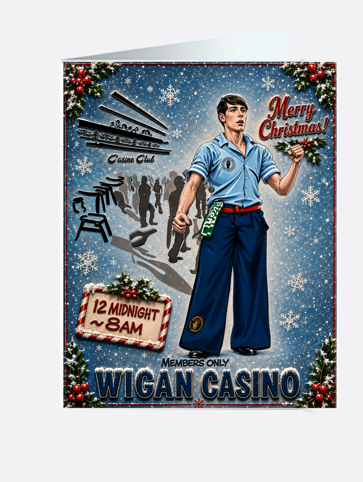 Card - SKU GC0724X - Towel Boy - Christmas
