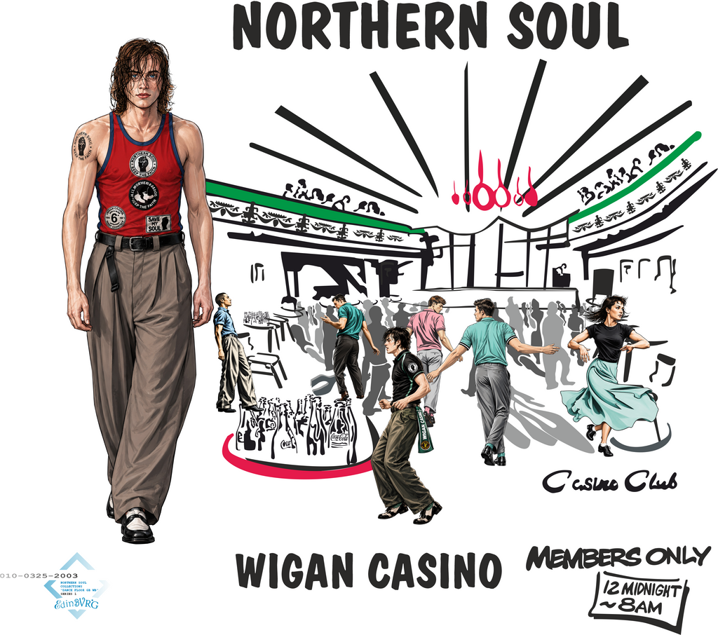 T-Shirt - SKU TS1201 - Wet Boy - Wigan Casino Dance Floor