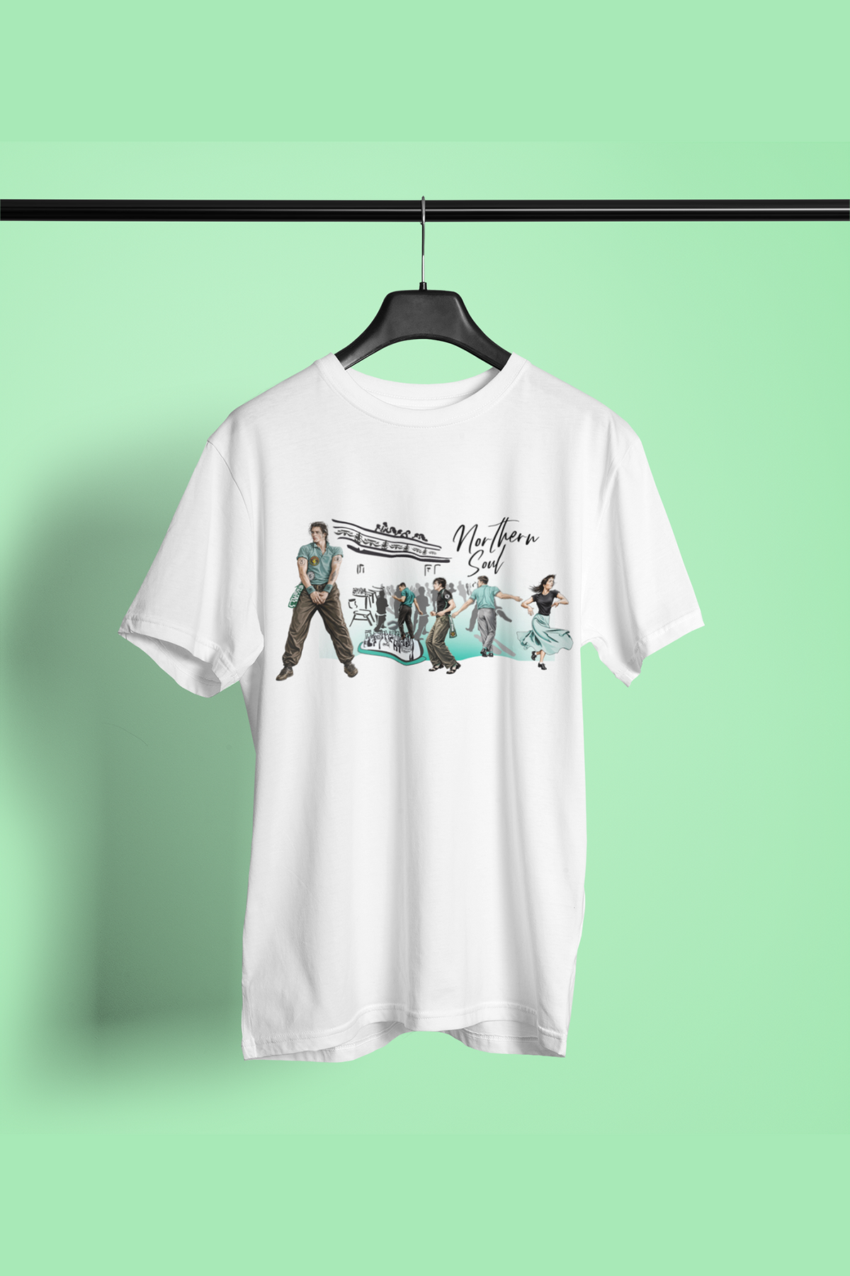 T-Shirt - SKU TS0103 - Green Dance Floor- Casino Club