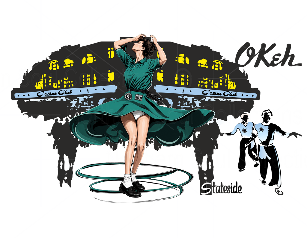 Mouse Mat - SKU MO0505 - Spinning Girl - Casino Club